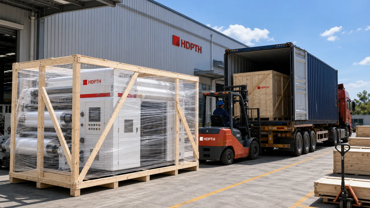 Export preparation for converting machinery and tissue production equipment