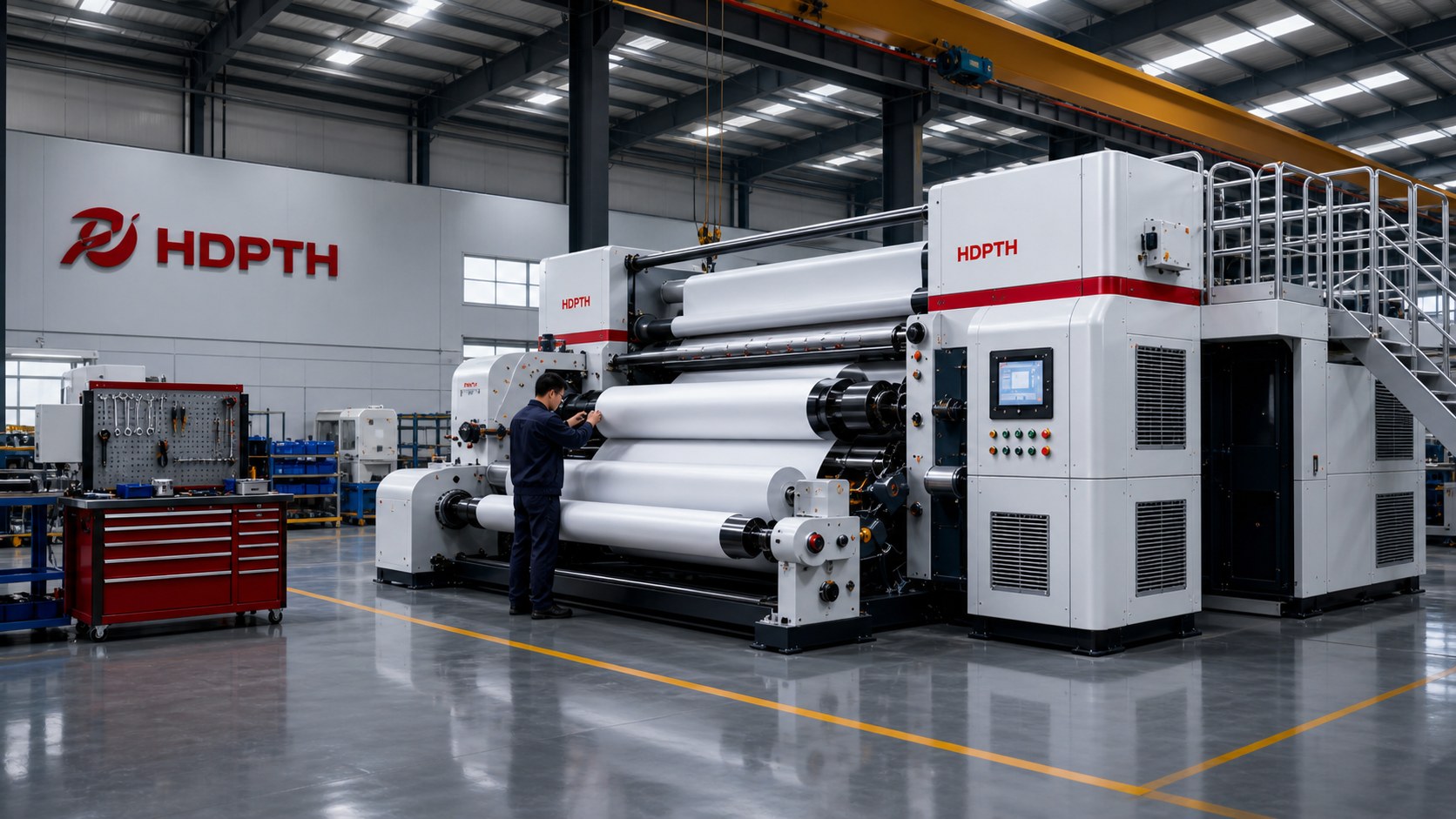 HDPTH branded nonwoven machinery factory workshop